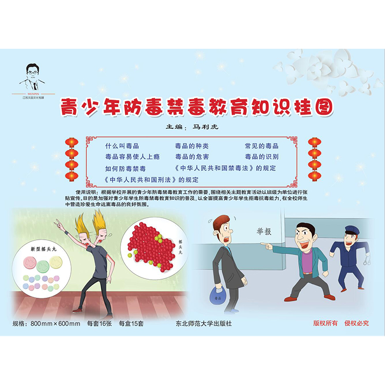 青少年防毒禁毒教育知识挂图